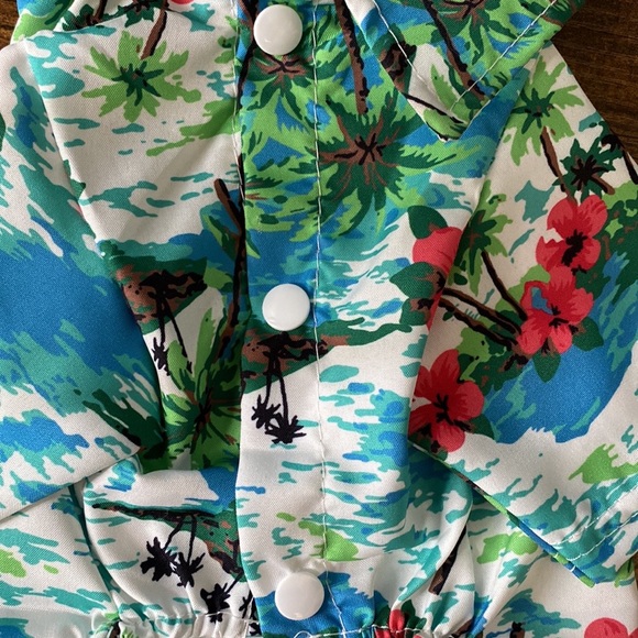 Small dog bundle!!! Two Hawaiian shirts and brand new harness. - Picture 3 of 8